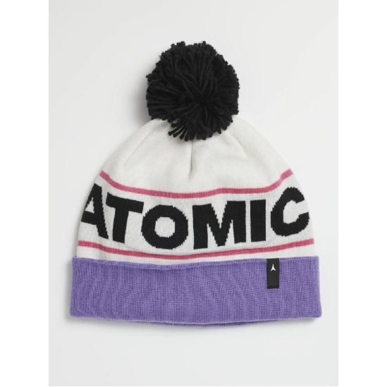 Atomic ALPS POM Beanie White/Dahlia purple čepice