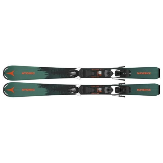 Atomic MAVERICK JR 100-120 + C5 GW Dark green dětské lyže
