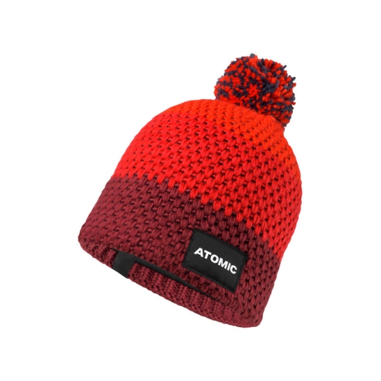 Atomic Racing Beanie Carrot/red/marron čepice s bambulí