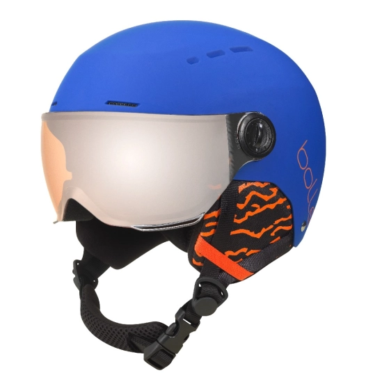 Bollé QUIZ VISOR Matt Royal Blue/ Orange Gun Visor dětská helma