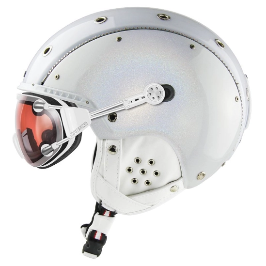 Casco SP-3 Limited Crystal white dámská lyžařská helma