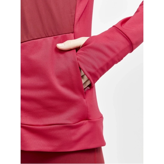 Craft ADV Charge Jersey Hood W Rhubarb/machine dámská mikina