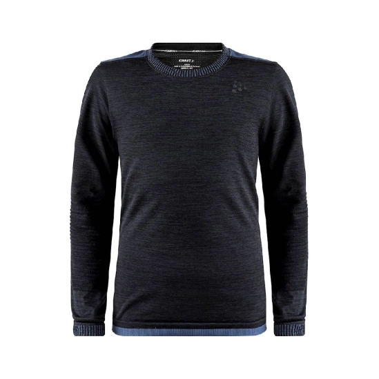 Craft Fuseknit Comfort RN LS Junior Black funkční triko