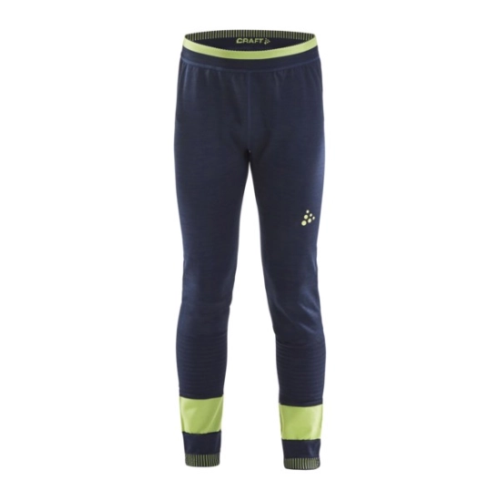 Craft Fuseknit Comfort Pants Junior blue/green funkční spodky