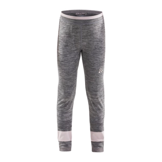 Craft Fuseknit Comfort Pants Junior grey/pink funkční spodky