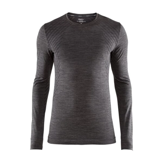 Craft Fuseknit Comfort M black melange funkční triko