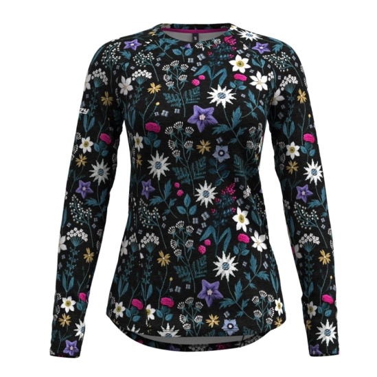 Crazy ARIA Woman Print Alpin Flower long sleeved dámské triko