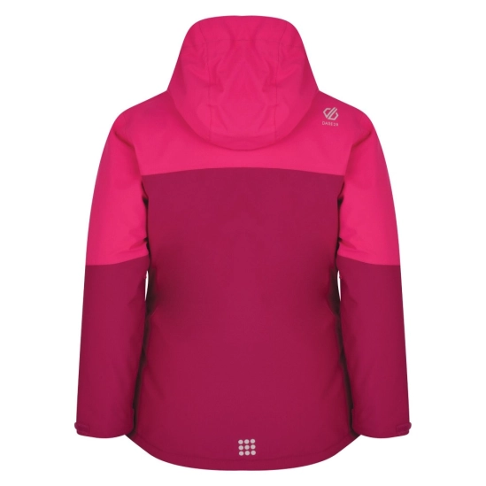 Dare2b AVIATE fuchsia pink/atlantic blue dívčí lyžařská bunda