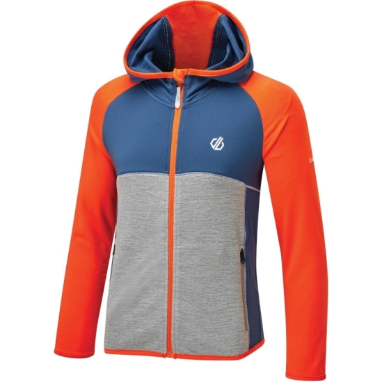 Dare2b Hasty Core Stretch Blaze Orange/Dark Denim dětská mikina