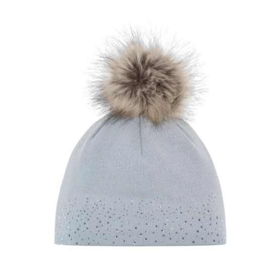Eisbär Nalin Lux Crystal MÜ Fjord/grey čepice s bambulí