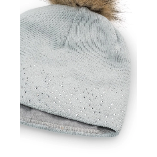 Eisbär Nalin Lux Crystal MÜ Fjord/grey čepice s bambulí