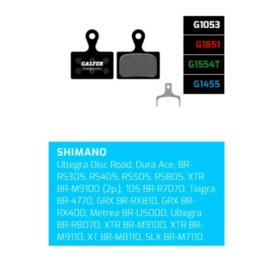 Galfer FD496-G1053 Performance brzdové destičky Shimano