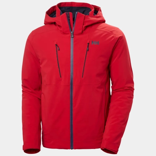 Helly Hansen Alpha 4.0 Jacket Red pánská lyžařská bunda