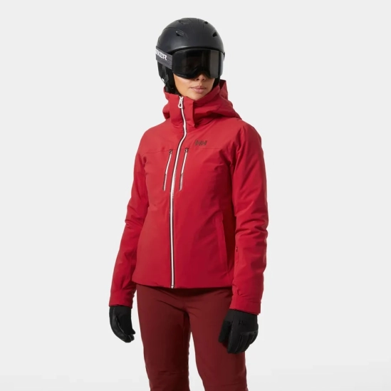 Helly Hansen Alphelia Lifaloft Red dámská lyžařská bunda