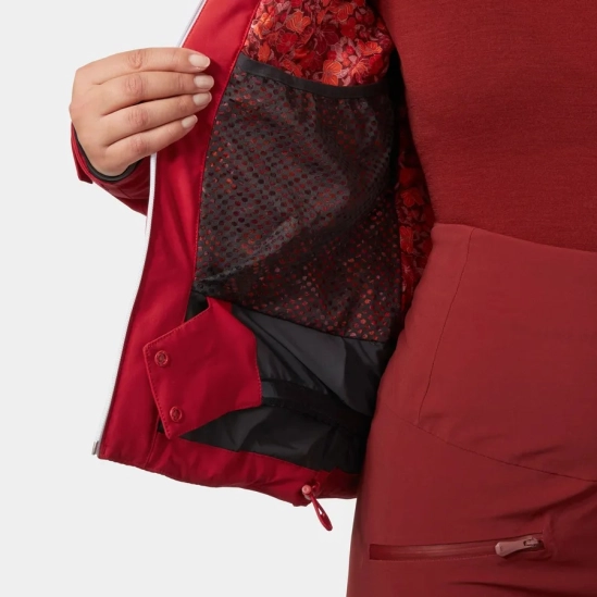 Helly Hansen Alphelia Lifaloft Red dámská lyžařská bunda