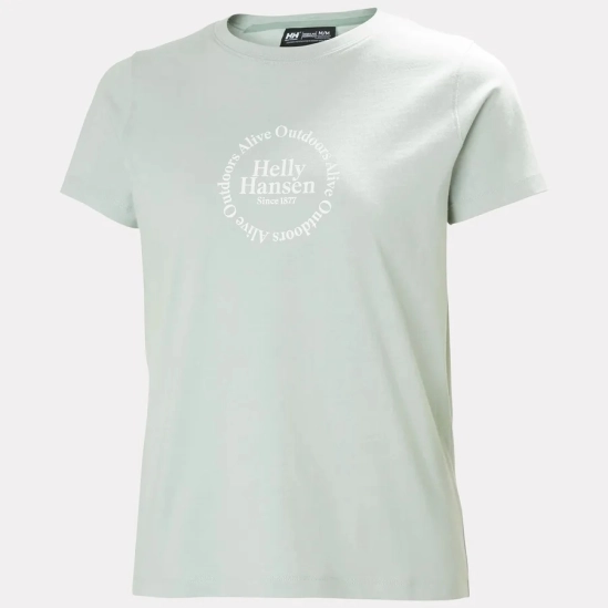Helly Hansen Core Graphic T-Shirt Green mist dámské tričko