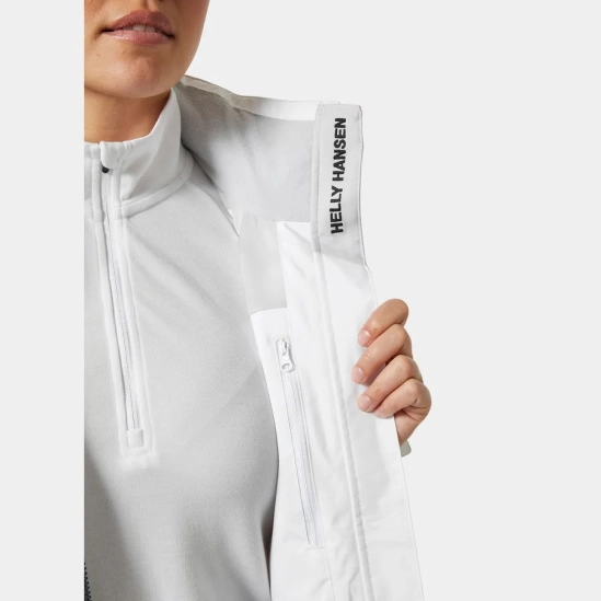 Helly Hansen Crew Hooded Sailing Jacket 2.0 white dámská bunda