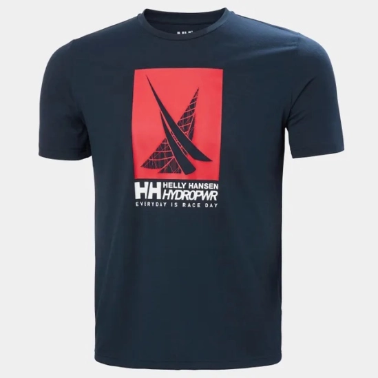 HH HP Race Graphic Sailing T-Shirt Navy pánské tričko