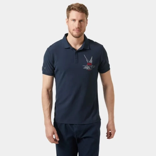 HH HP Race Sailing Polo M Navy pánské tričko