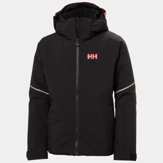 Helly Hansen Jewel Resort Ski Jacket JR Black dívčí lyžařská bunda