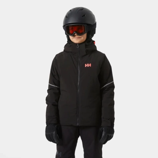 Helly Hansen Jewel Resort Ski Jacket JR Black dívčí lyžařská bunda