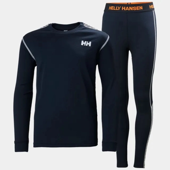 Helly Hansen Lifa Active Base Layer JR Set Navy dětské funkční prádlo