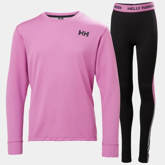 Helly Hansen Lifa Active Base Layer JR Set Meta pinkdětské funkční prádlo