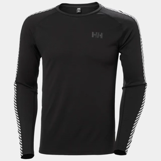 Helly Hansen Lifa Active Stripe Crew Black pánské funkční triko