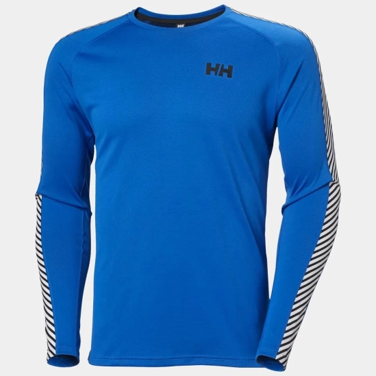 Helly Hansen Lifa Active Stripe Crew Cobalt pánské funkční triko