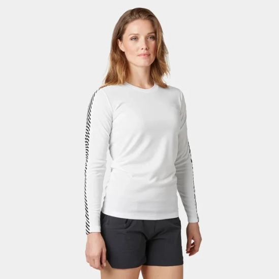 Helly Hansen LIFA Long-Sleeve Crew White Base layer dámské triko