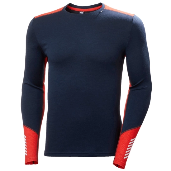 Helly Hansen Lifa Merino Midweight Crew Navy pánské funkční triko