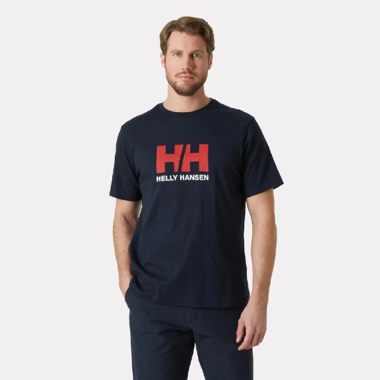 Helly Hansen Logo T-shirt 3.0 Navy pánské tričko