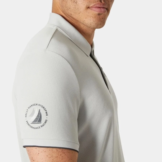 Helly Hansen Ocean Polo 2.0 Grey fog pánské tričko