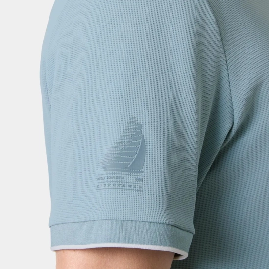 Helly Hansen Ocean Polo 2.0 windy blue pánské tričko