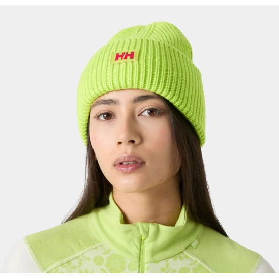 Helly Hansen Rib Beanie Luminous green čepice