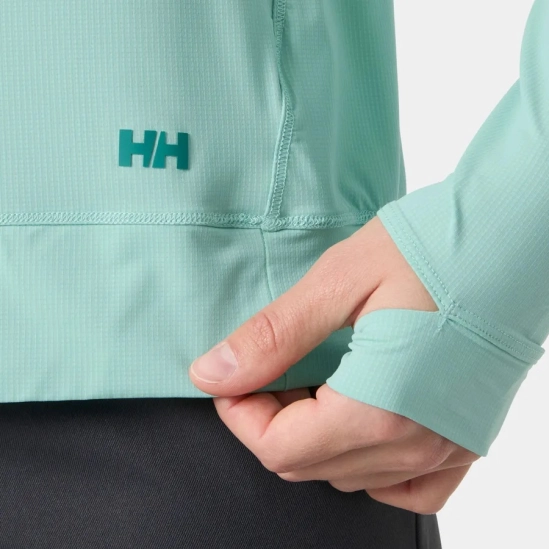 Helly Hansen Shine Solen 1/2 Zip Hoodie lagoon dámská mikina