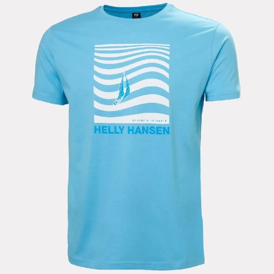 Helly Hansen Shoreline T-shirt 3.0 aqua pánské tričko