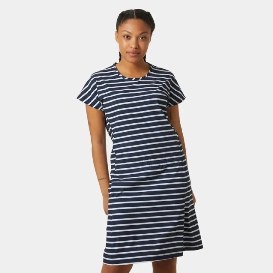 Helly Hansen Thalia Summer Dress 2.0 Navy stripe dámské šaty