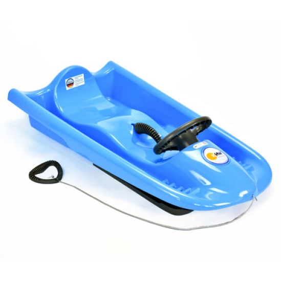 KHW Snow Flyer Iceblue plastový bob s volantem