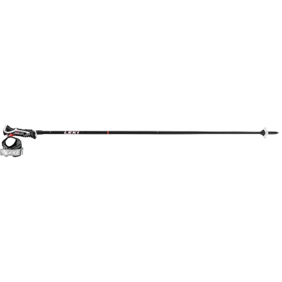 Leki Carbon 14 3D black-fluorescent red-white lyžařské hůlky