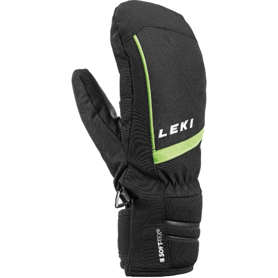 LEKI Max Junior Mitt black-lime palčáky