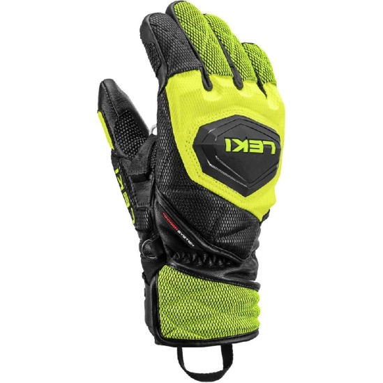 Leki WCR Venom 3D Junior black-ice lemon lyžařské rukavice