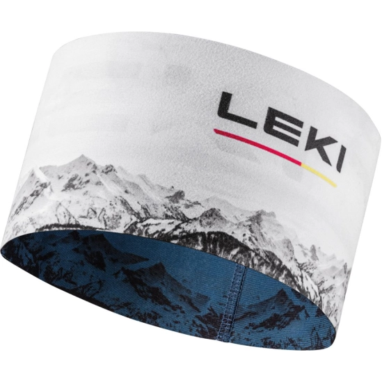 Leki XC Headband dark denim-white-poppy red čelenka