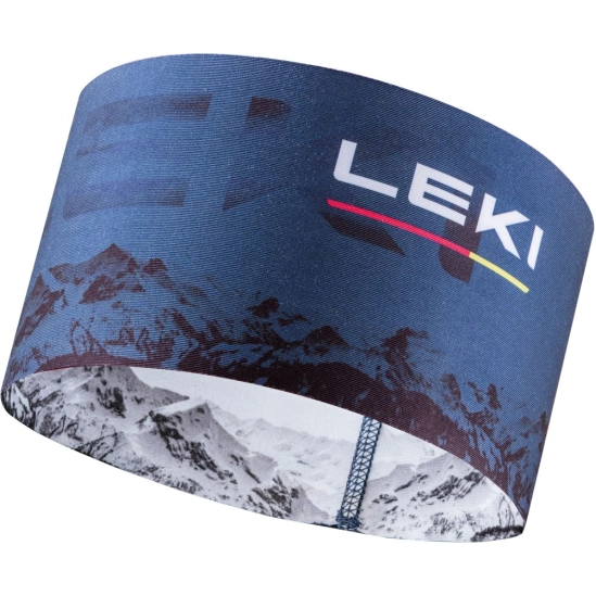 Leki XC Headband dark denim-white-poppy red čelenka