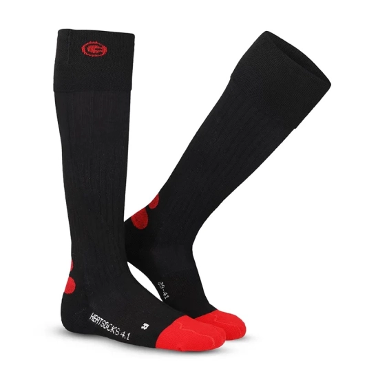 Lenz HEAT SOCK 4.1 toe cap black/red vyhřívané podkolenky