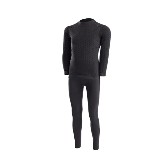 Lenz underwear set kids 1.0 black dětská souprava funkčního prádla