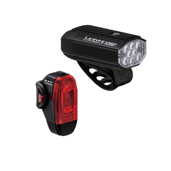 Lezyne Lite Drive 1200+/KTV Drive Pro+ Pair sada světel
