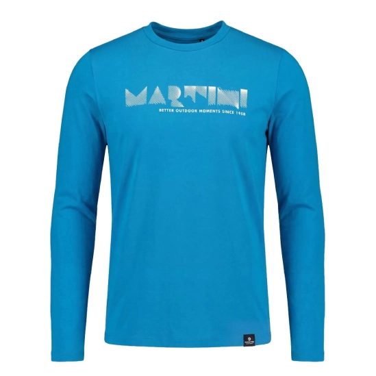 Martini Wildtrack Thorn LS Shirt M cyanite-white pánské triko