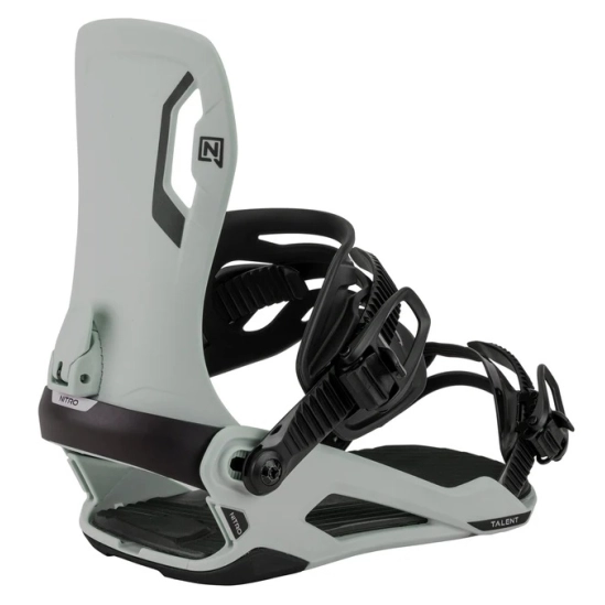 Nitro Talent Unisex Natural gray snowboardové vázání