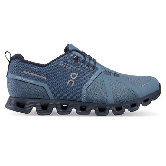 On Cloud 5 Waterproof Metal/Navy dámské volnočasové boty